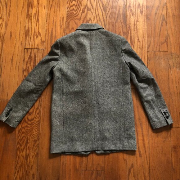 Everlane Wool Blazer Gray Herringbone - Picture 3 of 5